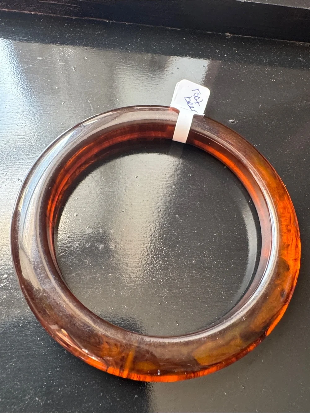 Root Beer Bakelite Bangle Bracelet